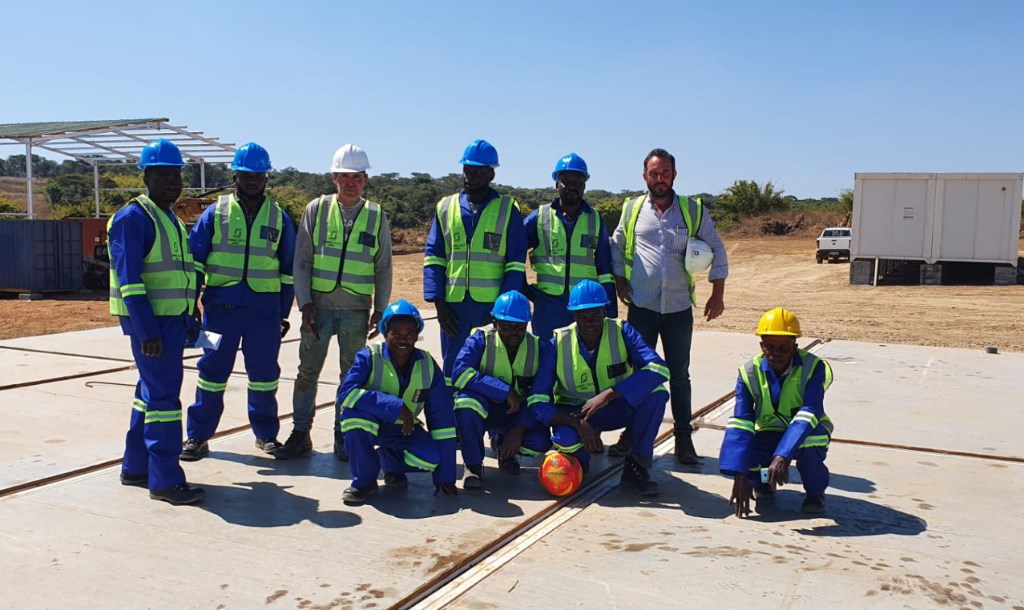 Projeto na Zâmbia - Construção do Plano de Irrigação musakashi do Norte