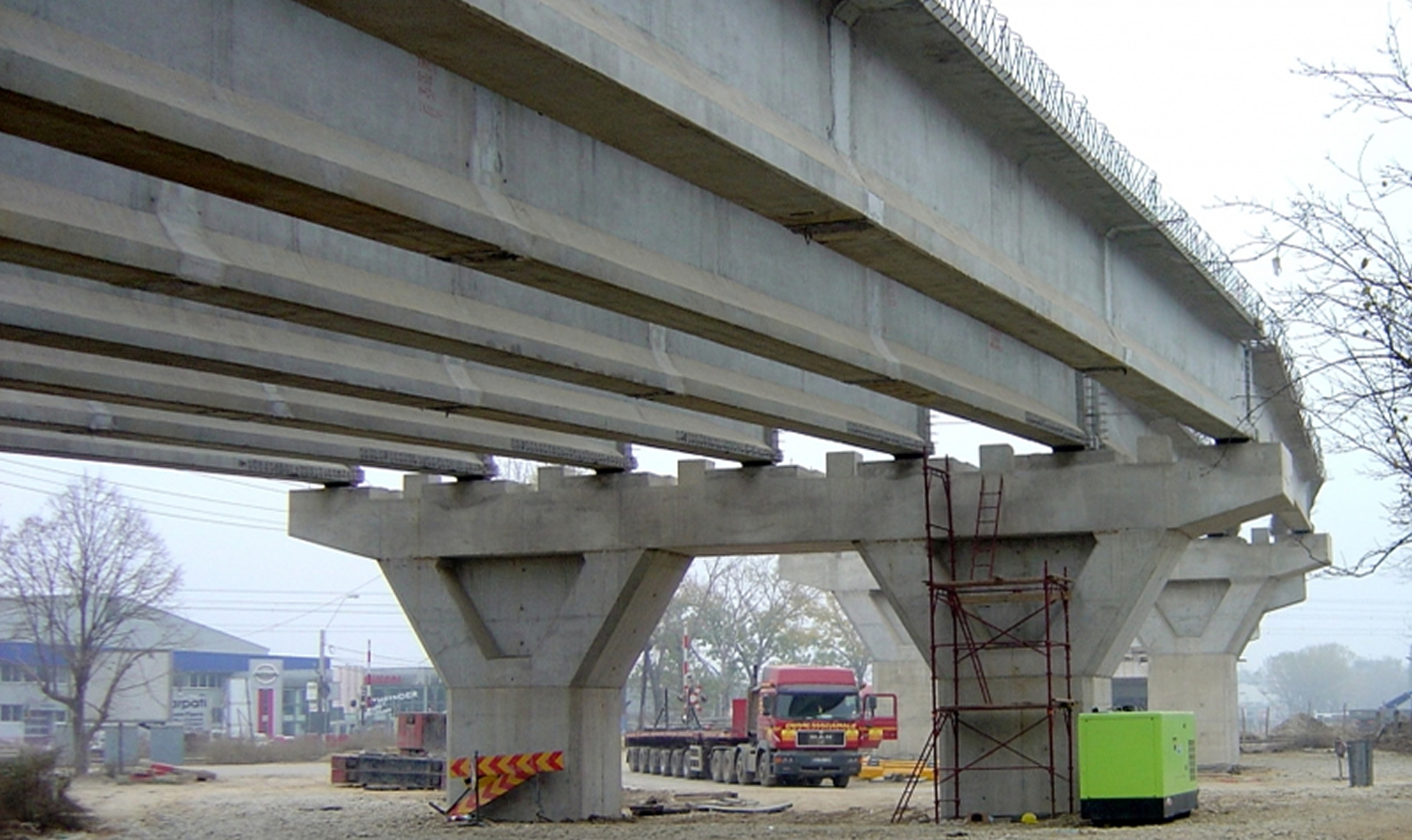 Construção de Viaduto na Estrada Pipera - Tunari