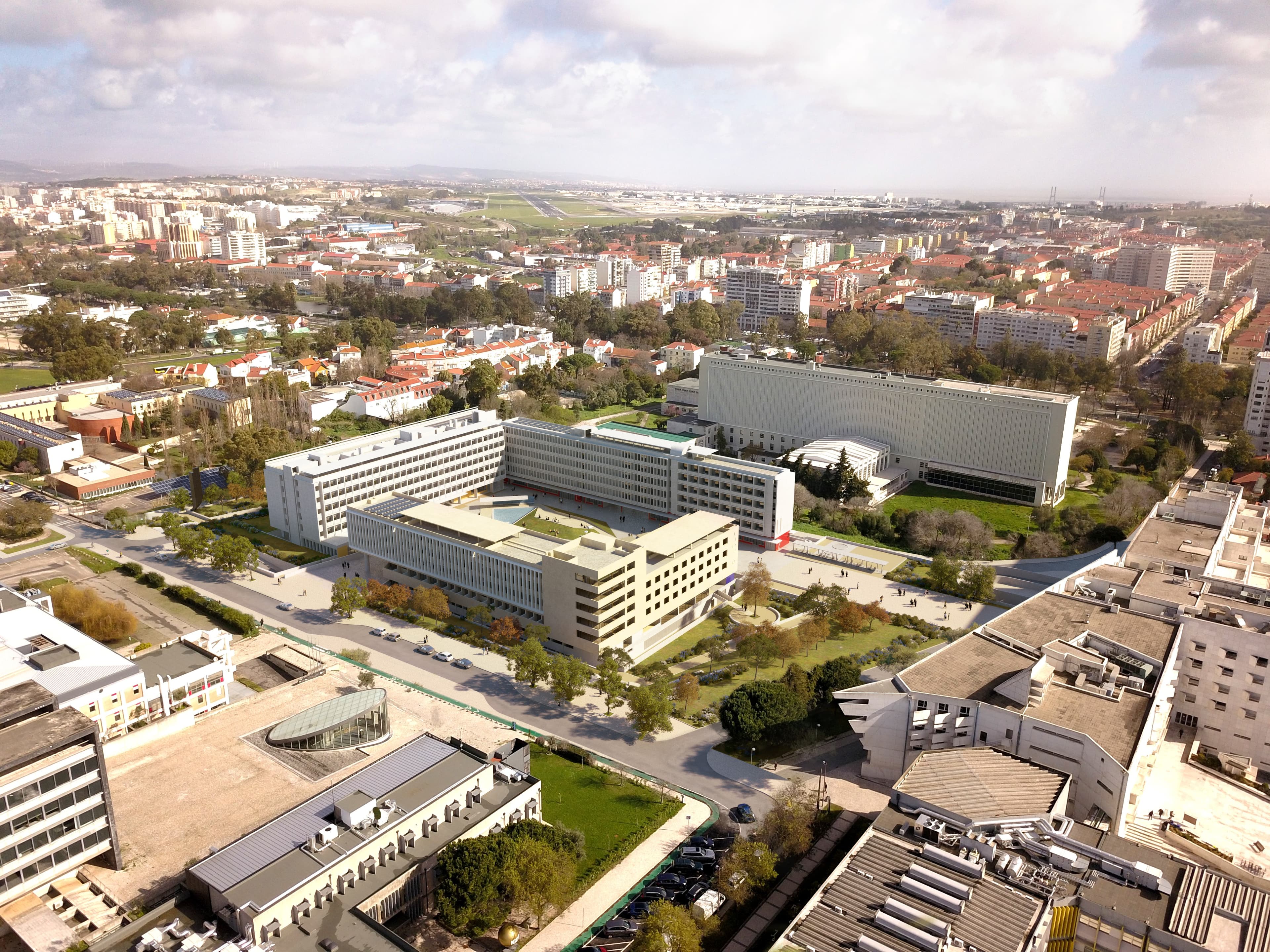 Empreitada de construção dos Edifícios 2 e 3, comércio, estacionamento, praça e exteriores, das Residências Universitárias da ULisboa 1