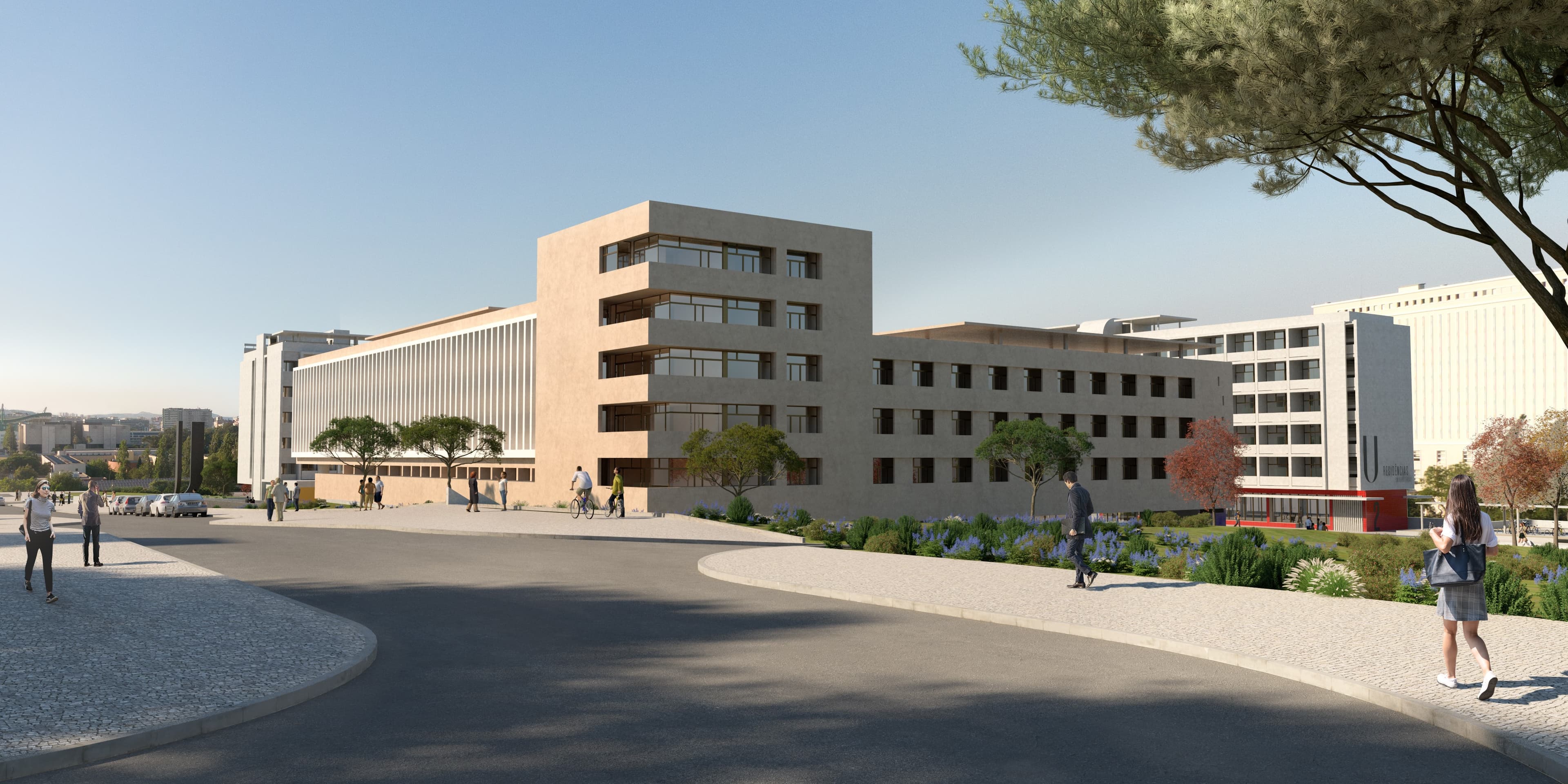 Empreitada de construção dos Edifícios 2 e 3, comércio, estacionamento, praça e exteriores, das Residências Universitárias da ULisboa 2